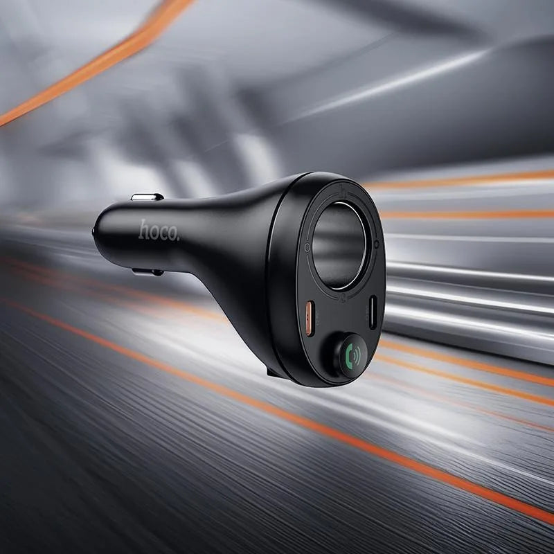 Hoco E88 Star 35W Dual USB-C Cigarette Lighter Car BT FM Transmitter