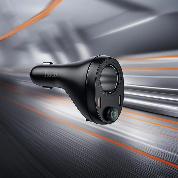 Hoco E88 Star 35W Dual USB-C Cigarette Lighter Car BT FM Transmitter