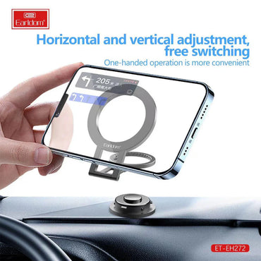 Earldom 2-in-1 Magnetic Foldable Metal Ring Phone Stand EH-272 - Saif Al Najmi Kw