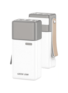 60,000mAh Power Bank Green Lion Voyager 60 PD 20W - White - Saif Al Najmi KwPOWER STATIONGreen LionSaif Al Najmi Kw60,000mAh Power Bank Green Lion Voyager 60 PD 20W - White