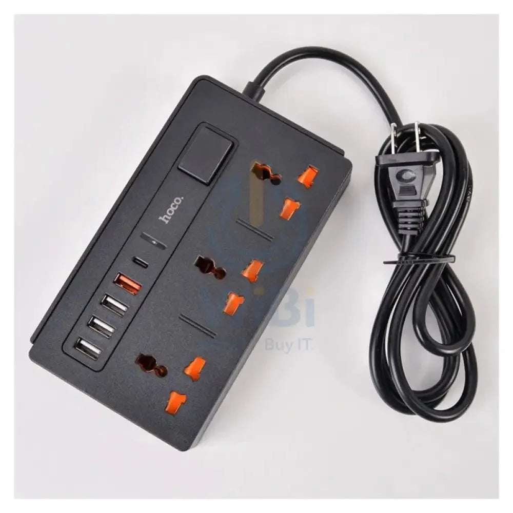 HOCO DC15 Two-In-One Multi-Socket Extension – 30W 3-Way