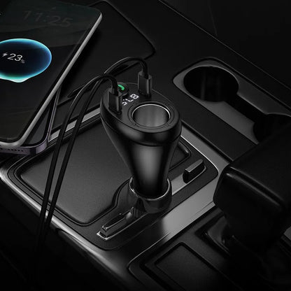 Hoco E88 Star 35W Dual USB-C Cigarette Lighter Car BT FM Transmitter