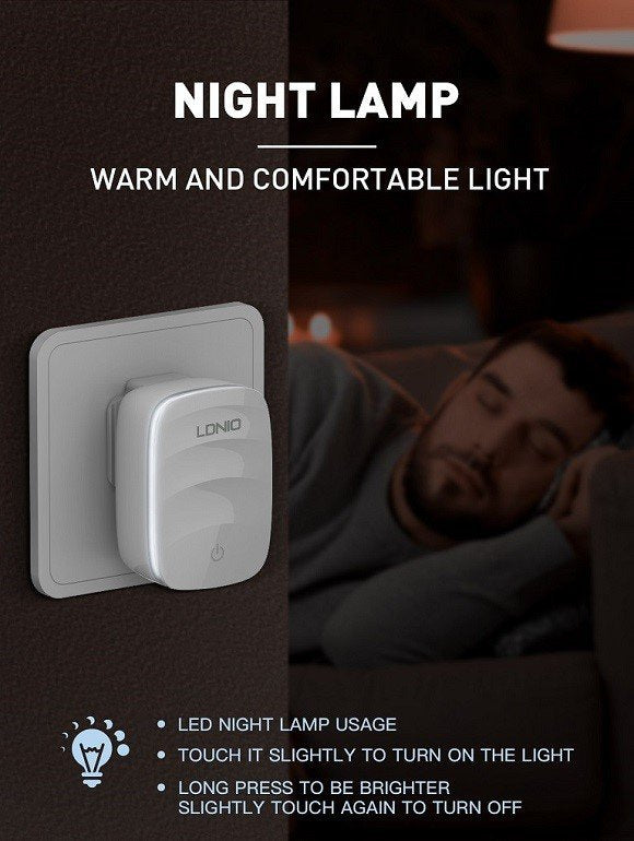 LDNIO 20W LED Lamp Fast Charger A2425C - Saif Al Najmi Kw