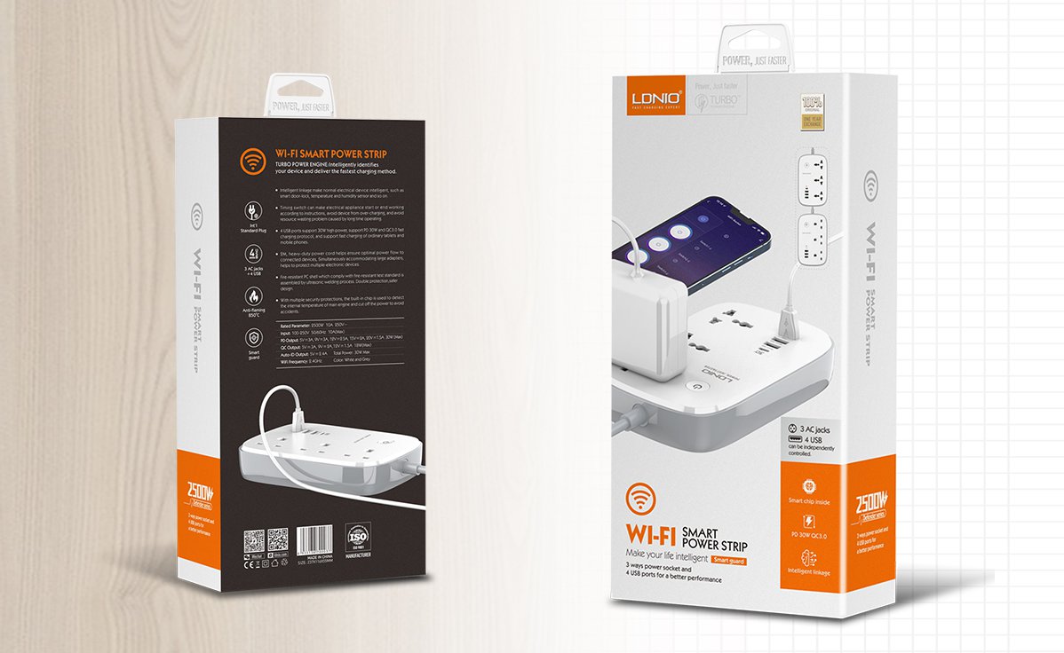 LDNIO SCW3451 Wi-Fi Smart Universal Power Strip - Saif Al Najmi Kw