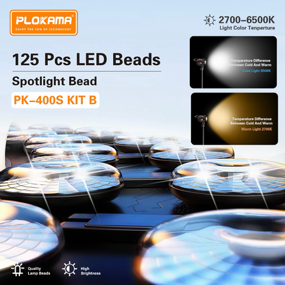 PLOKAMA PK-400S Kit B 100W LED Soft Light with 2.8m Tripod