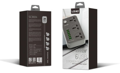 LDNIO 3 AC Outlets Universal Power Strip SC3604 - Saif Al Najmi Kw