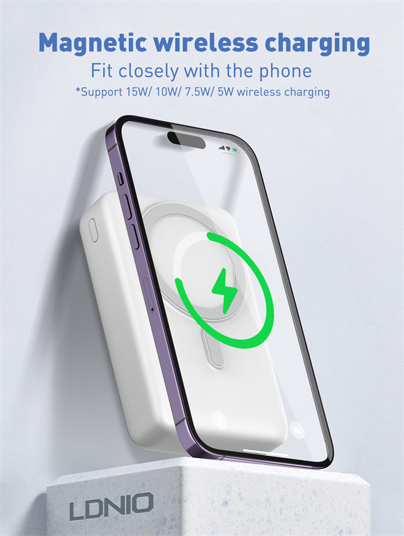 20000mAh Magnetic Wireless Power Bank PQ18 - Saif Al Najmi Kw