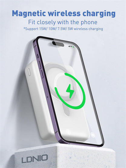 20000mAh Magnetic Wireless Power Bank PQ18 - Saif Al Najmi Kw