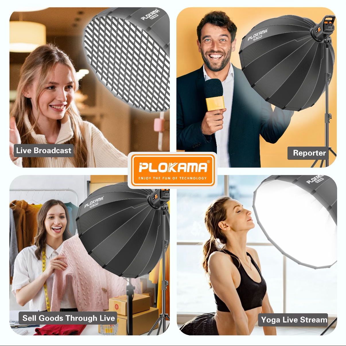 PLOKAMA PK-400S Kit B 100W LED Soft Light with 2.8m Tripod