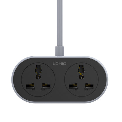 LDNIO 2 AC Outlet Universal Extension Power Socket SC2018 10M - Saif Al Najmi Kw