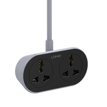LDNIO 2 AC Outlet Universal Extension Power Socket SC2018 10M - Saif Al Najmi Kw