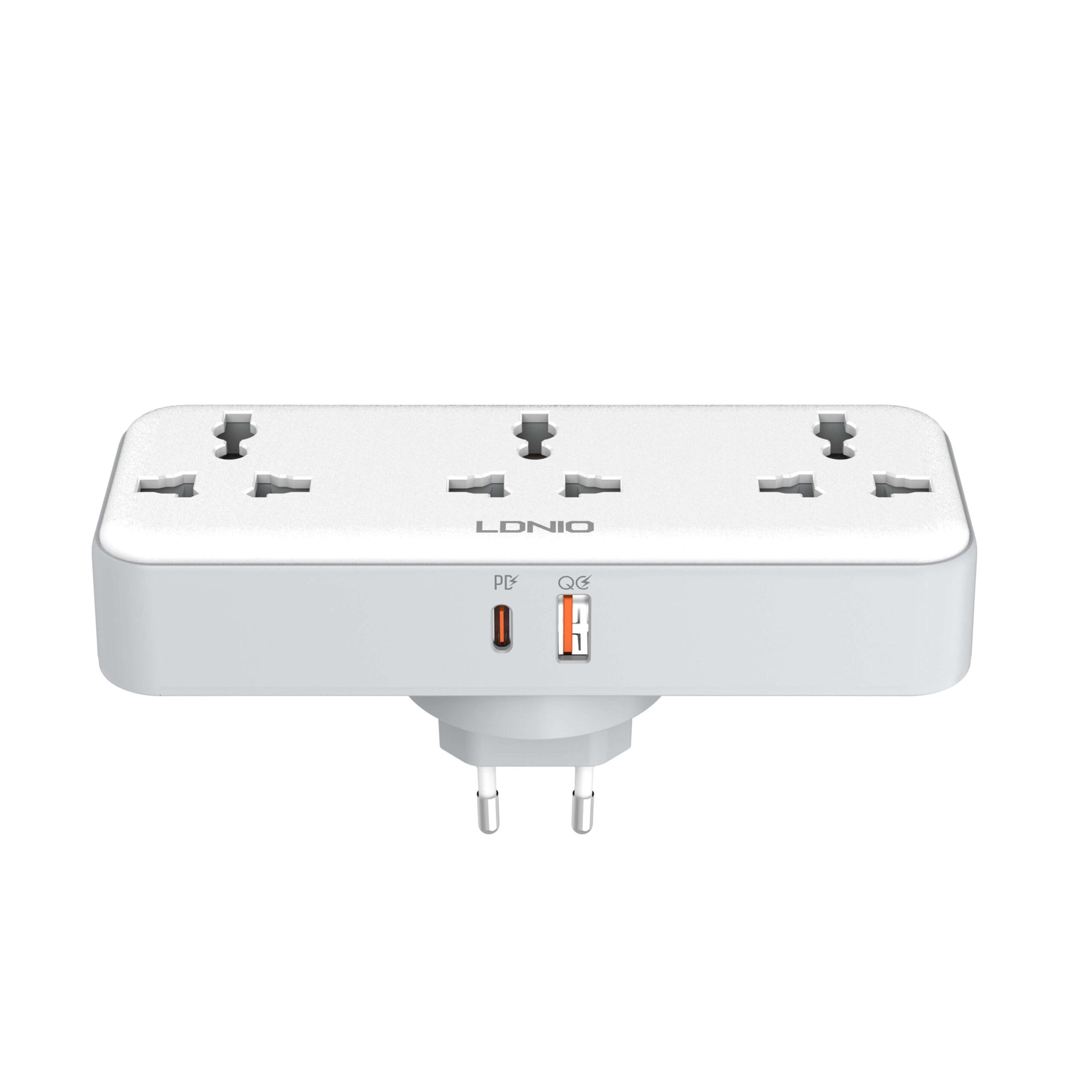LDNIO SC3317 Universal Outlet Rotatable Power Socket 2500W – Multi-Device Charging - Saif Al Najmi Kw