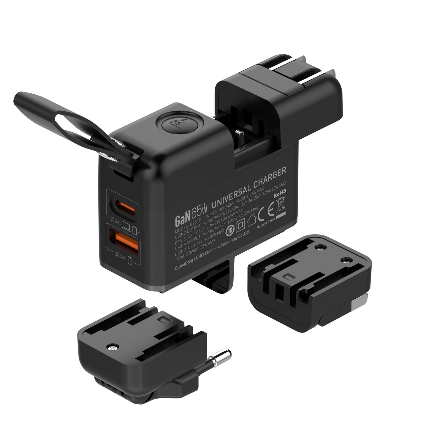 LDNIO 65W GaN Super Fast Charger Q2618 - Multi-Device USB-C PD Charging - Saif Al Najmi Kw