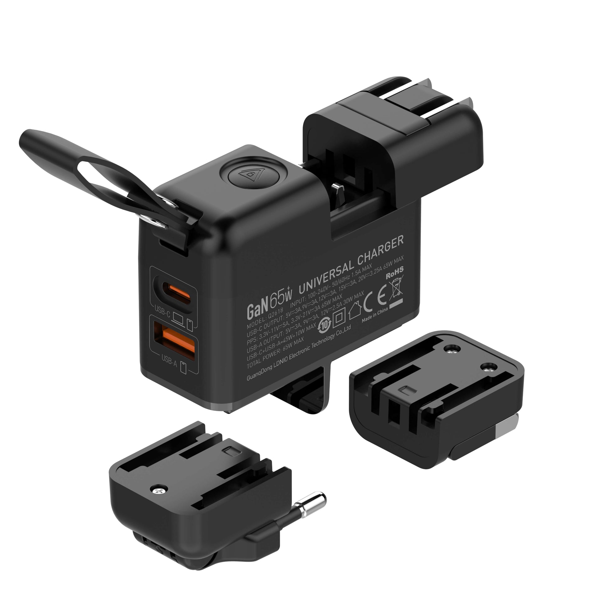 LDNIO 65W GaN Super Fast Charger Q2618 - Multi-Device USB-C PD Charging - Saif Al Najmi Kw