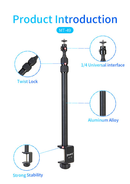 Jmary MT-49 Compact Tripod Stand for Phone & Camera