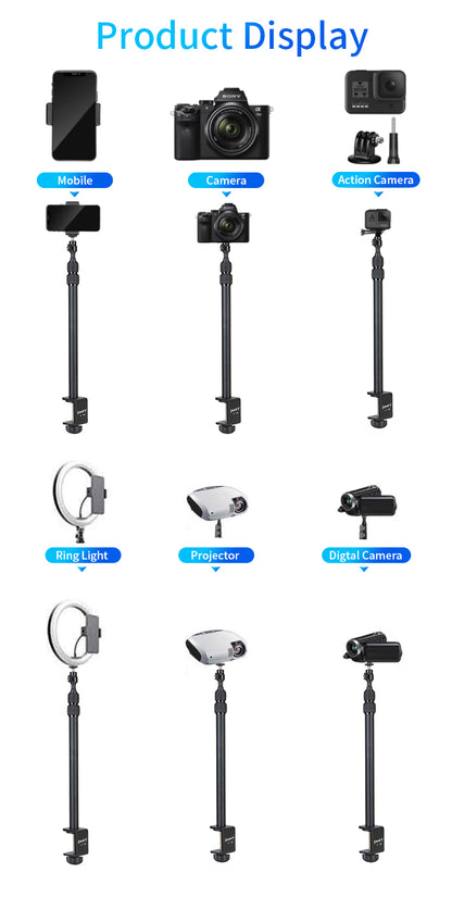 Jmary MT-49 Compact Tripod Stand for Phone & Camera