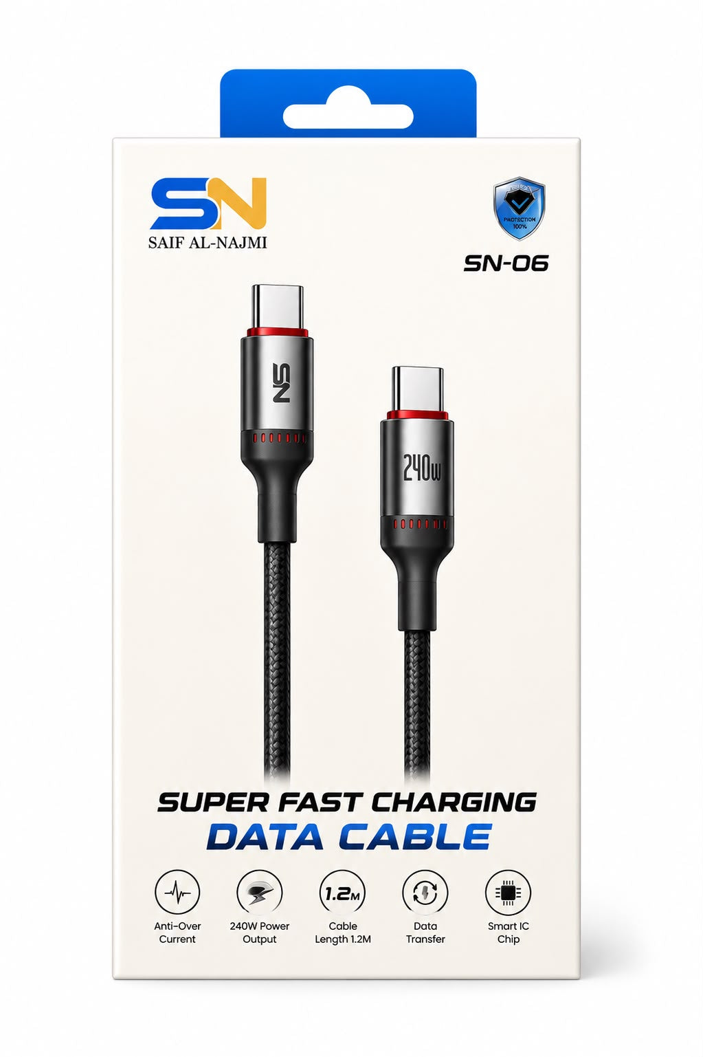 High-power USB-C charging/data cablefrom Saif Al-Najmi SN-06