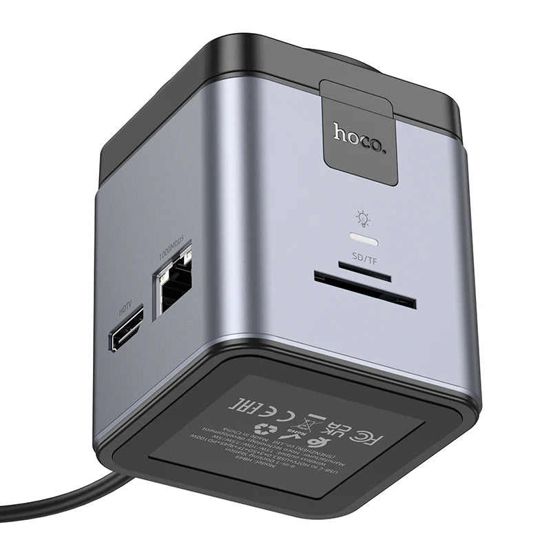 Hoco Hb49 9 In 1 Wireless Docking Station