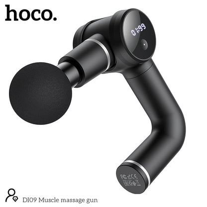 HOCO DI09 Fascia Gun Muscle Massager Black Color - hocotech