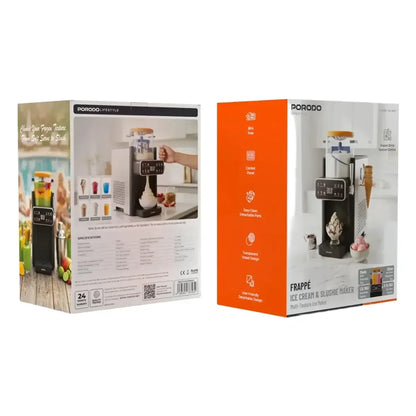Porodo Frappé Ice Cream & Slushie Maker – 1.2L Dual Function
