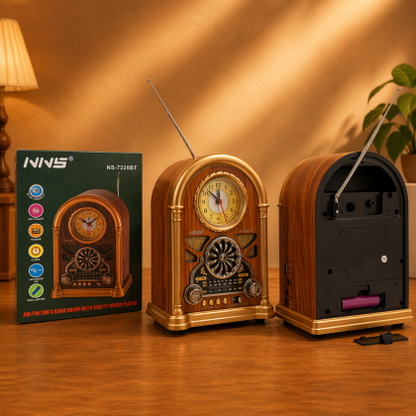 Sweet Home Planet NNS NS-7220BT Classic Retro Radio – Bluetooth USB TF AM FM SW