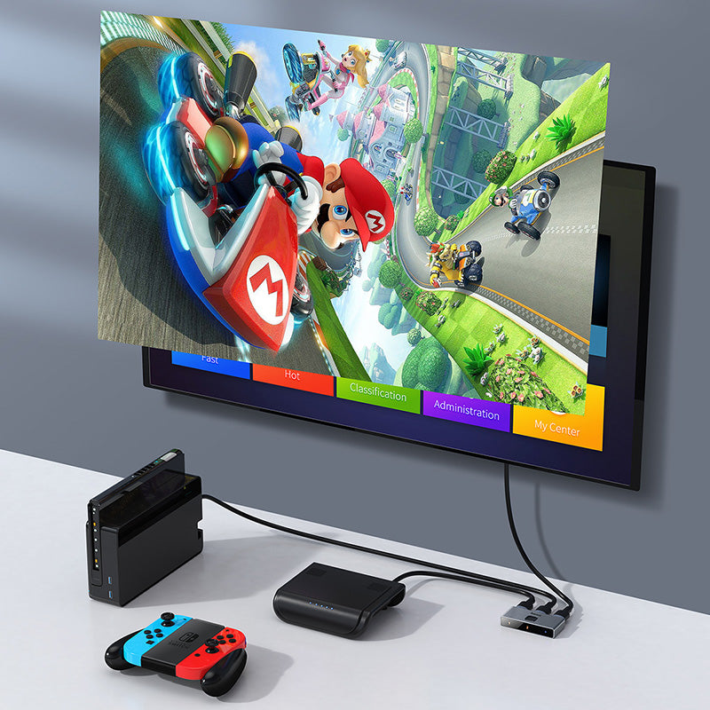 Baseus Matrix HDMI Switcher 4K HD 2-In-1 Convertor Multi Hub - Saif Al Najmi Kw