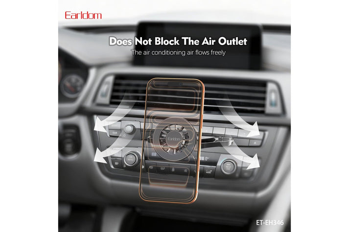 Magnetic Car Phone Holder for iPhone and Android - Strong Magnet Mount