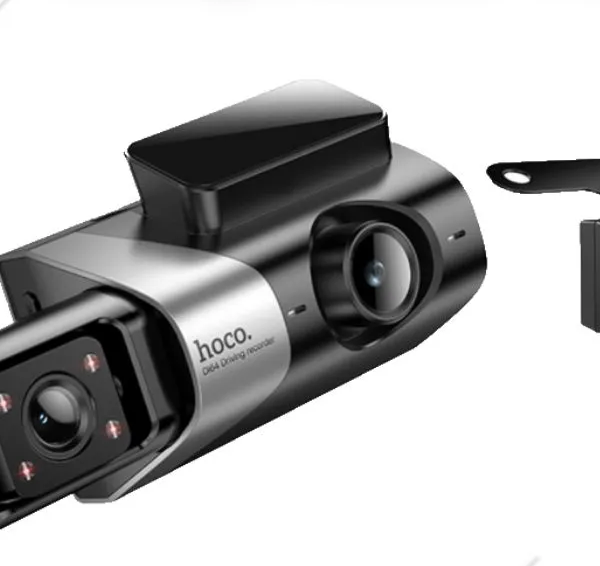 HOCO DI64 Triumph 3-Screen WiFi Dash Cam – Simultaneous Display Recorder