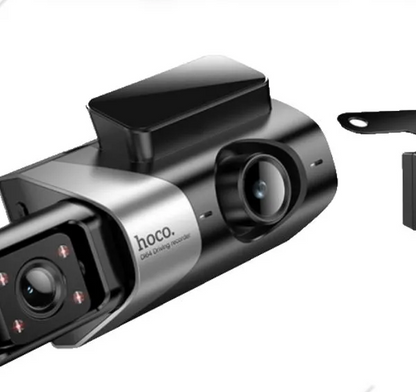HOCO DI64 Triumph 3-Screen WiFi Dash Cam – Simultaneous Display Recorder