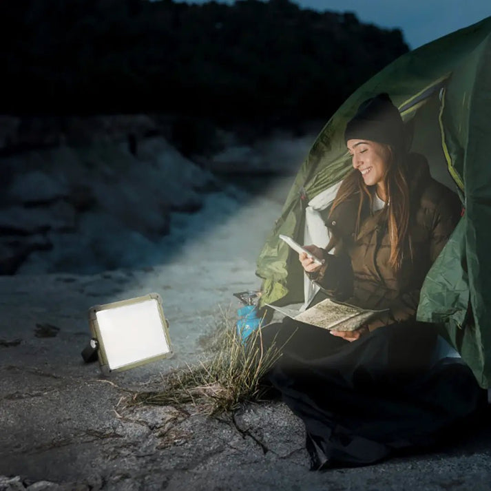 7200mAh Solar Camping Light Rechargeable LED Lantern Green Lion - Silver - Saif Al Najmi KwLED LightGreen LionSaif Al Najmi Kw7200mAh Solar Camping Light Rechargeable LED Lantern Green Lion - Silver