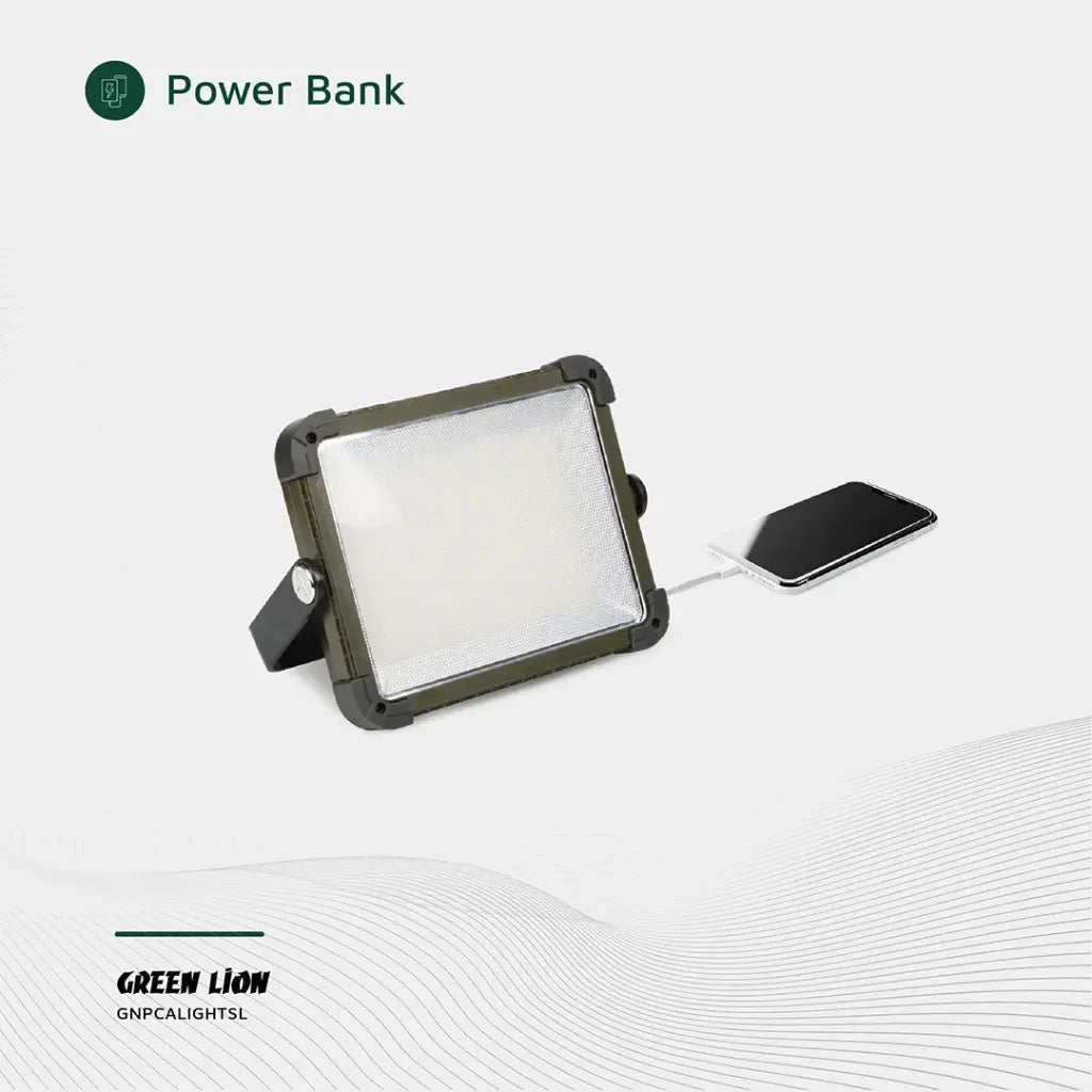 7200mAh Solar Camping Light Rechargeable LED Lantern Green Lion - Silver - Saif Al Najmi KwLED LightGreen LionSaif Al Najmi Kw7200mAh Solar Camping Light Rechargeable LED Lantern Green Lion - Silver