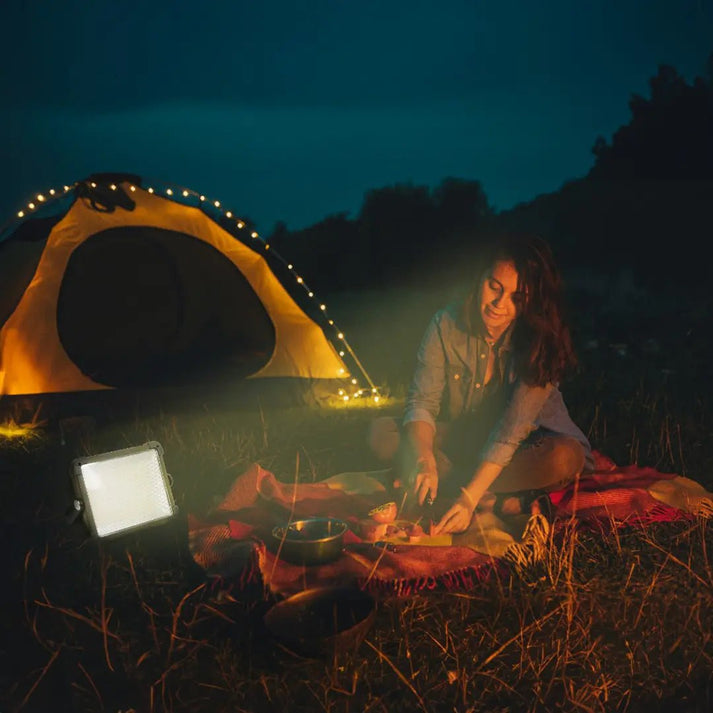 7200mAh Solar Camping Light Rechargeable LED Lantern Green Lion - Silver - Saif Al Najmi KwLED LightGreen LionSaif Al Najmi Kw7200mAh Solar Camping Light Rechargeable LED Lantern Green Lion - Silver