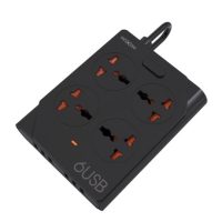 Moxom KH-63 Power Strip 4 Socket 6 USB 3.4A Kuwait