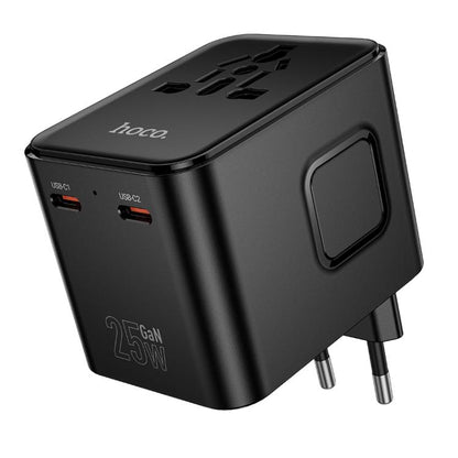 HOCO AC31 25W PD Fast Charger 3 Port USB-C + USB Wall Adapter