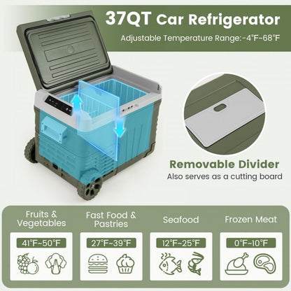 12V Portable Car Refrigerator 35L – Adjustable Cooling Range