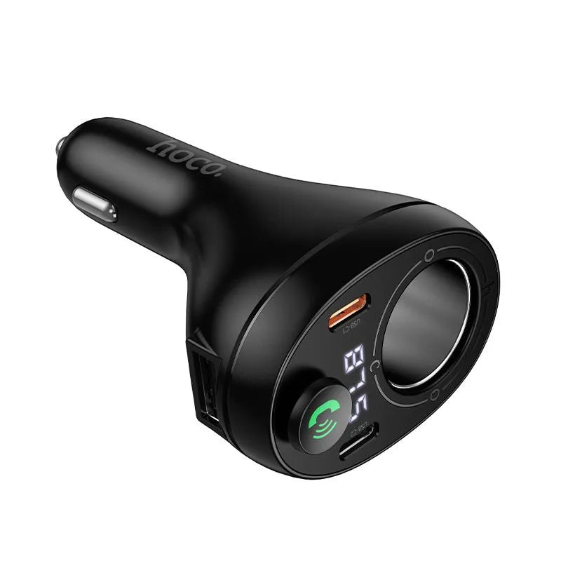 Hoco E88 Star 35W Dual USB-C Cigarette Lighter Car BT FM Transmitter