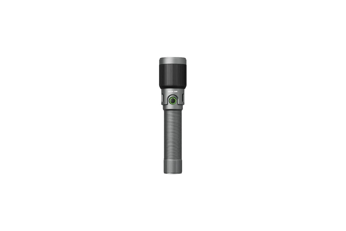 3000mAh Ranger LED Torch Rechargeable Flashlight Green Lion - Gray