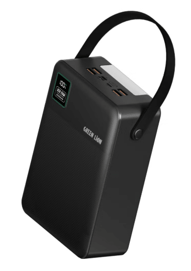 80000mAh Thunder 80 Power Bank PD 20W Green Lion - Black - Saif Al Najmi KwPOWER STATIONGreen LionSaif Al Najmi Kw80000mAh Thunder 80 Power Bank PD 20W Green Lion - Black