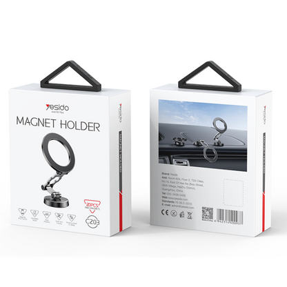 Yesido C203 360° Magnetic Phone Holder – 3-Axis Stabilization, Zinc Alloy Body