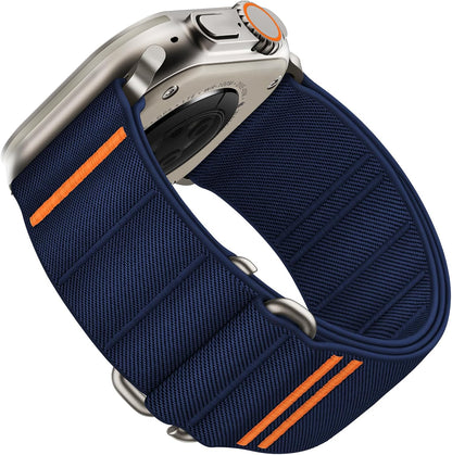 Suitisbest Stretchy Nylon Sport Loop Strap for Apple Watch – S-Hook Band (All Sizes & Series) "B" Quality