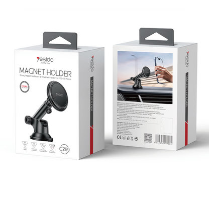 Yesido C269 360° Telescopic Magnetic Car Phone Holder – Bionic Suction Cup Design