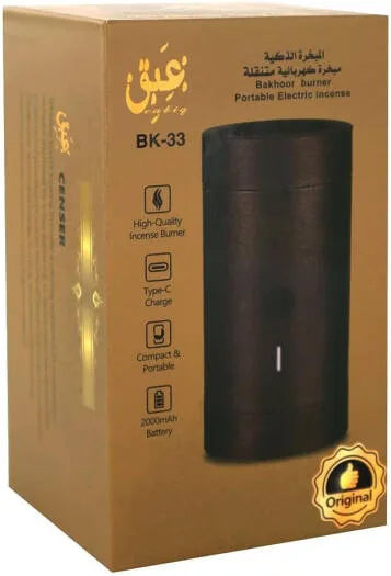MEDKHAN BK-33 Portable Electronic Incense Burner USB Rechargeable