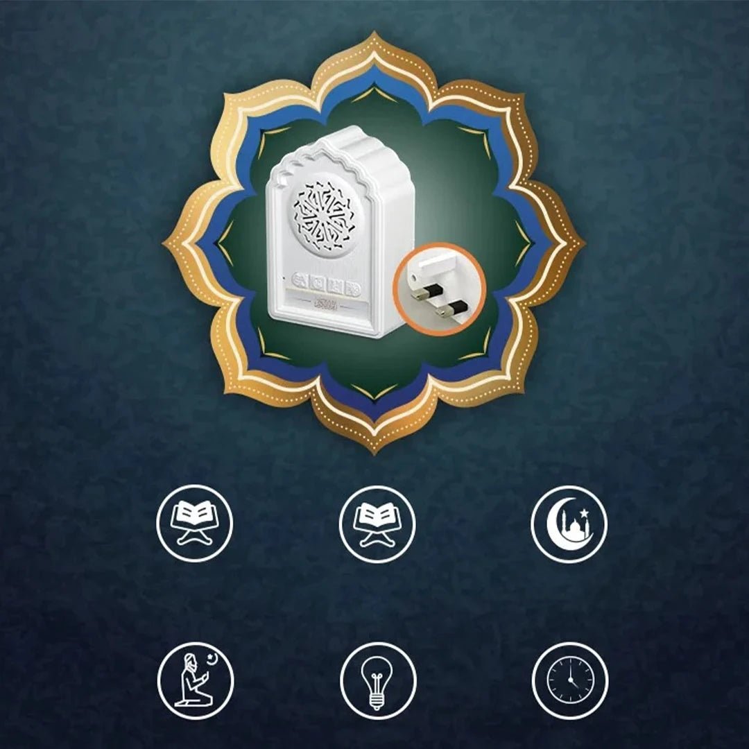 Equantu QB812 Quran Speaker – Wireless Bluetooth with Night Light