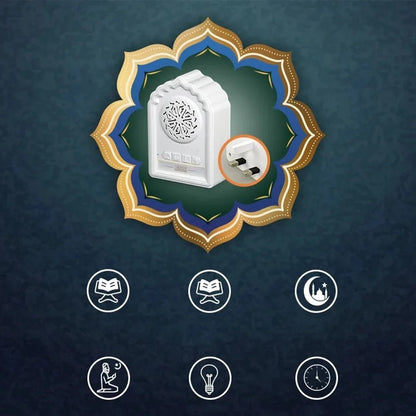 Equantu QB812 Quran Speaker – Wireless Bluetooth with Night Light