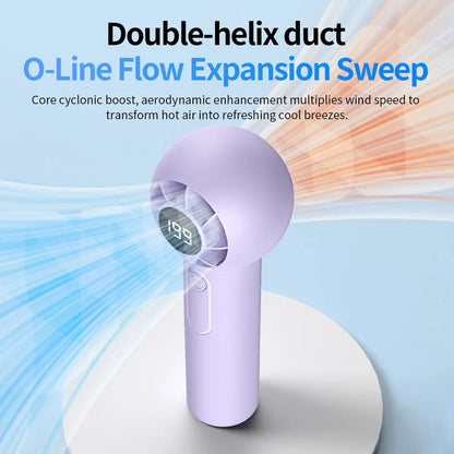 Portable Rechargeable Handheld Fan — Car Bedroom Outdoor