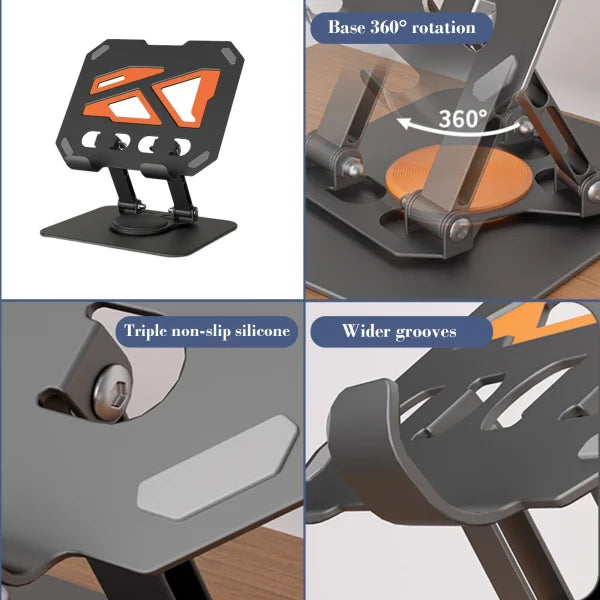 L3T L-363 Desktop Tablet Holder with 360° Rotating Base for iPad Pro and Tablets - Saif Al Najmi Kw