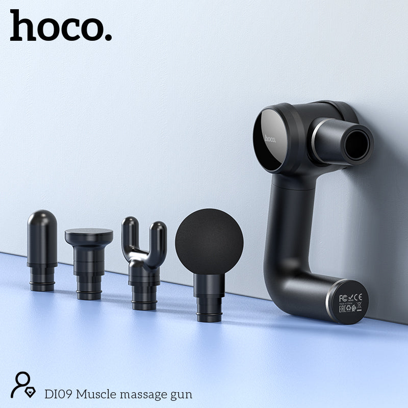 HOCO DI09 Fascia Gun Muscle Massager Black Color - hocotech