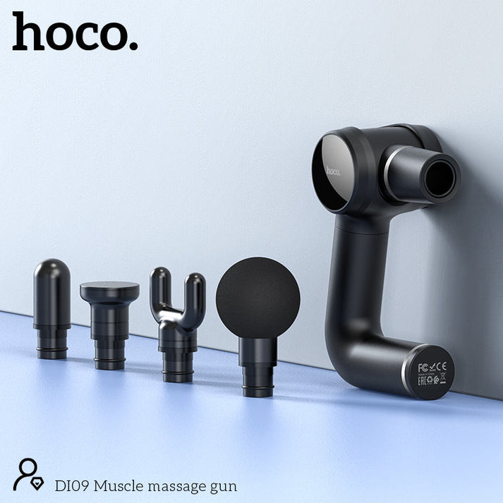 HOCO DI09 Fascia Gun Muscle Massager Black Color - hocotech