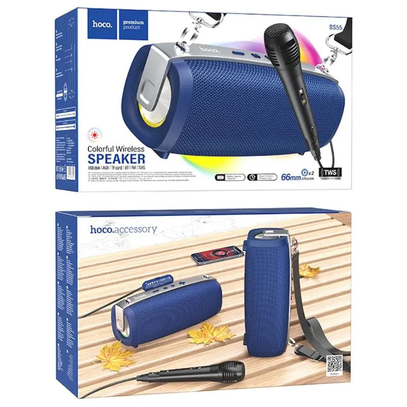 Hoco BS55 Gallant outdoor BT speaker with wired mic