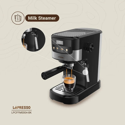 Lepresso Suprema Espresso Machine LPCFFM0004-BK – Black